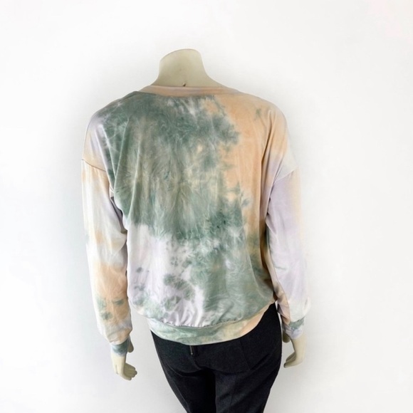 Socialite Tie Dye Print Pullover Sweatshirt size S - Picture 4 of 6